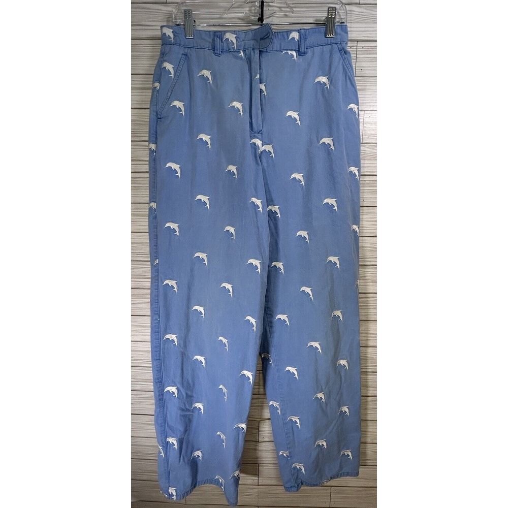 Vintage Tommy Hilfiger Women's Dolphin Chino Golf Pants Light Blue Sz 10